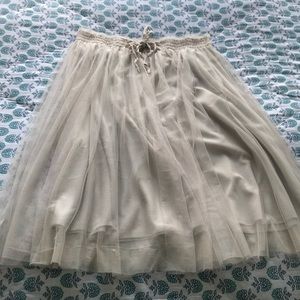 Lauren Conrad Tulle Midi Skirt